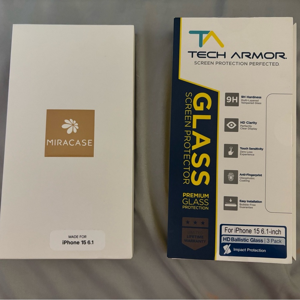 2 Screen Protectors for iPhone 15